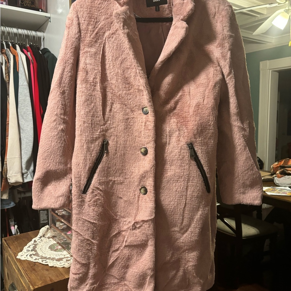 Oversized Pink Teddy Jacket